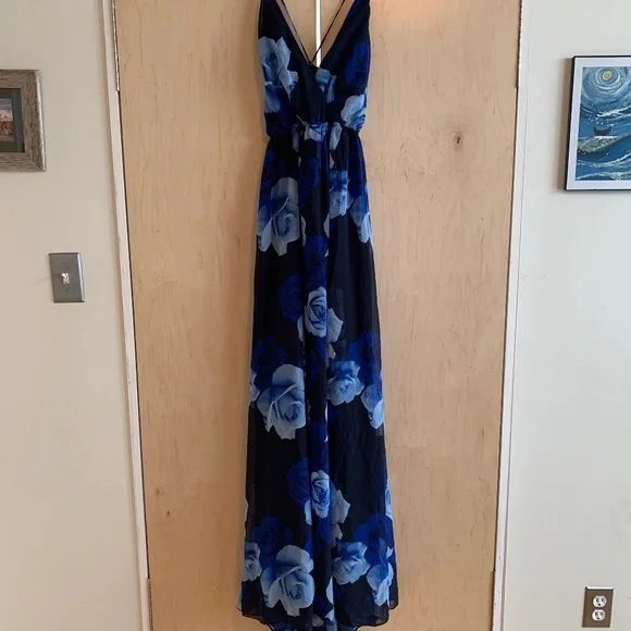 princess polly baby blue dress Lulus Impressive Impact Black 3d Floral Pleated Sleeveless Maxi Dress